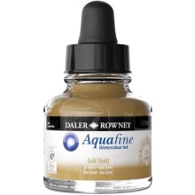 Daler Rowney Aquafine Ink 29.5 ml Sulu Boya Mürekkebi Gold Imit 701 - Daler Rowney