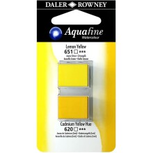 Daler Rowney Aquafine Tablet Sulu Boya Lemon Yellow / Cadmium Yellow Hue - Daler Rowney