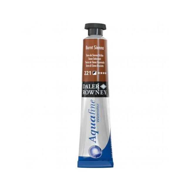 Daler Rowney Aquafine Tüp Sulu Boya 8 ml Burnt Sienna 221 - 1