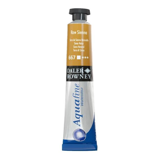 Daler Rowney Aquafine Tüp Sulu Boya 8 ml Raw Sienna 667 - 1
