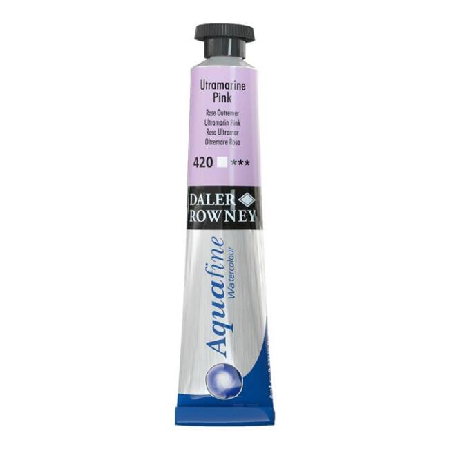 Daler Rowney Aquafine Tüp Sulu Boya 8 ml Ultramarine Pink 420 - 1
