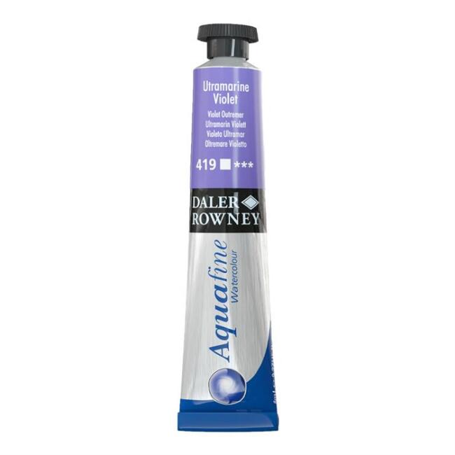 Daler Rowney Aquafine Tüp Sulu Boya 8 ml Ultramarine Violet 419 - 1