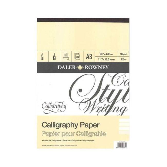 Daler Rowney Calligraphy Paper Blok A3 90 g 30 Yaprak - 1