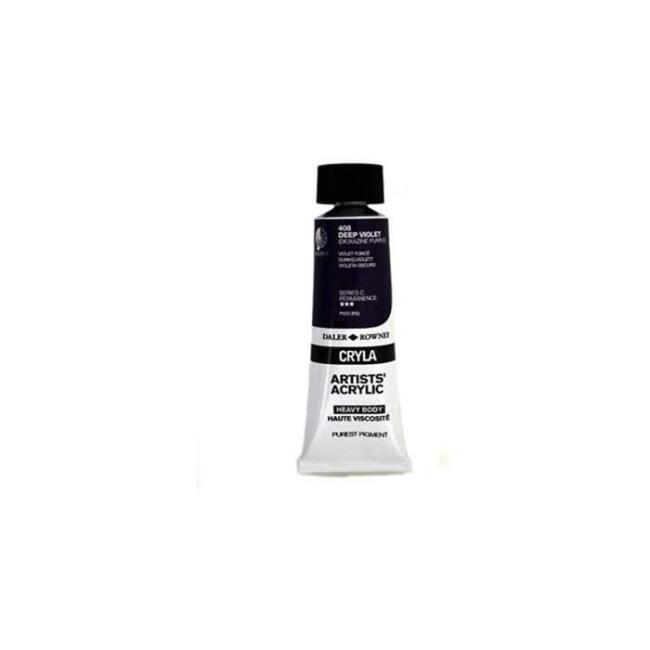 Daler Rowney Cryla Heavy Body Artists’ Akrilik Boya 75 ml Deep Violet 408 - 1