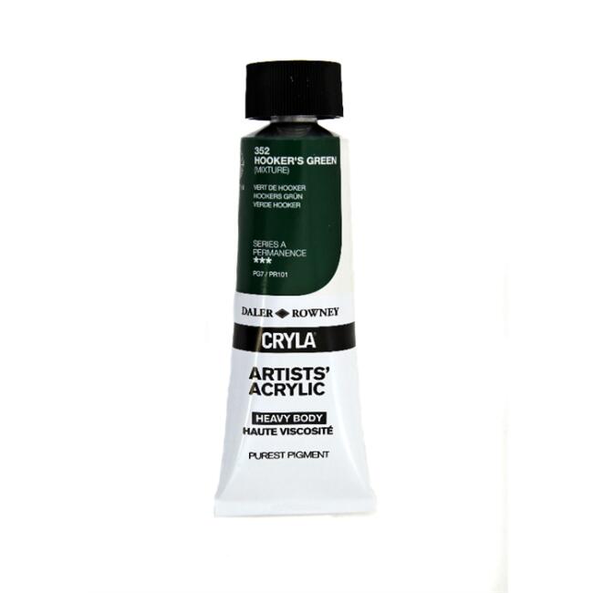 Daler Rowney Cryla Heavy Body Artists’ Akrilik Boya 75 ml Hookers’s Green 352 - 1