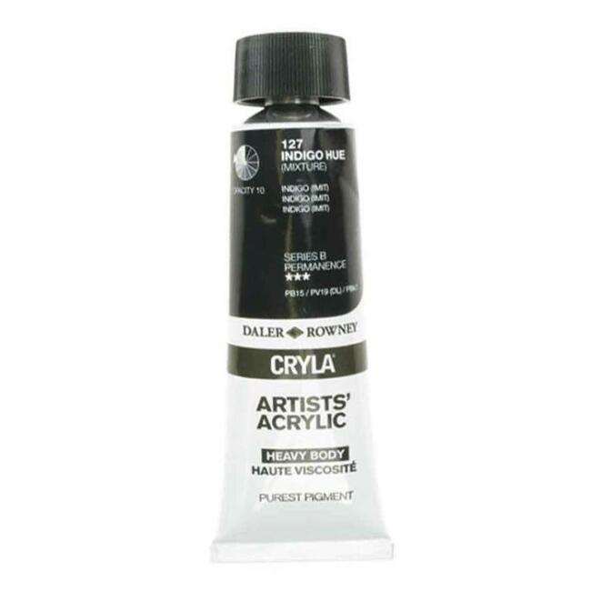 Daler Rowney Cryla Heavy Body Artists’ Akrilik Boya 75 ml Indigo Hue 127 - 1