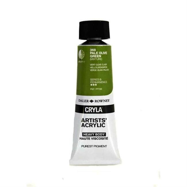 Daler Rowney Cryla Heavy Body Artists’ Akrilik Boya 75 ml Pale Olive Green 368 - 1