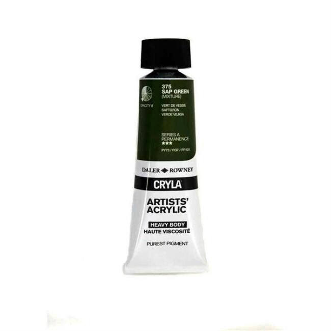 Daler Rowney Cryla Heavy Body Artists’ Akrilik Boya 75 ml Sap Green 375 - 1