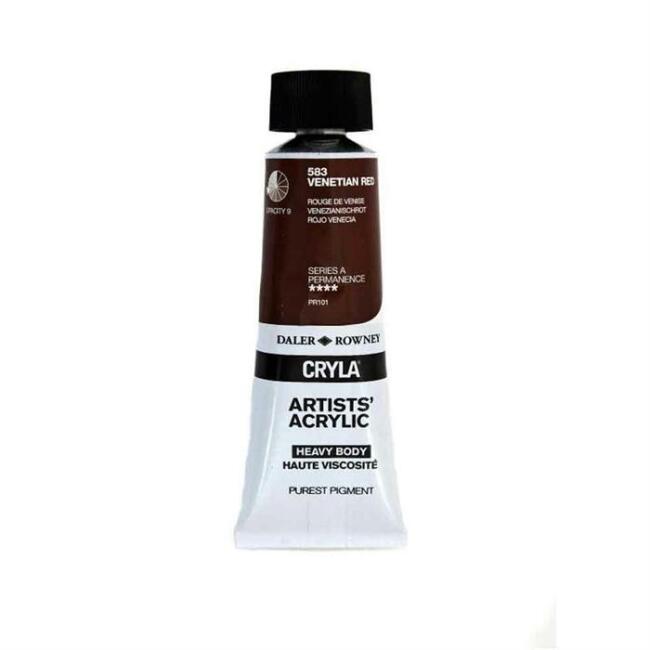 Daler Rowney Cryla Heavy Body Artists’ Akrilik Boya 75 ml Venetian Red 583 - 1