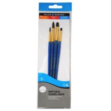 Daler Rowney Fırça Seti Deve Tuyu 4’lü 10400 - Daler Rowney (1)