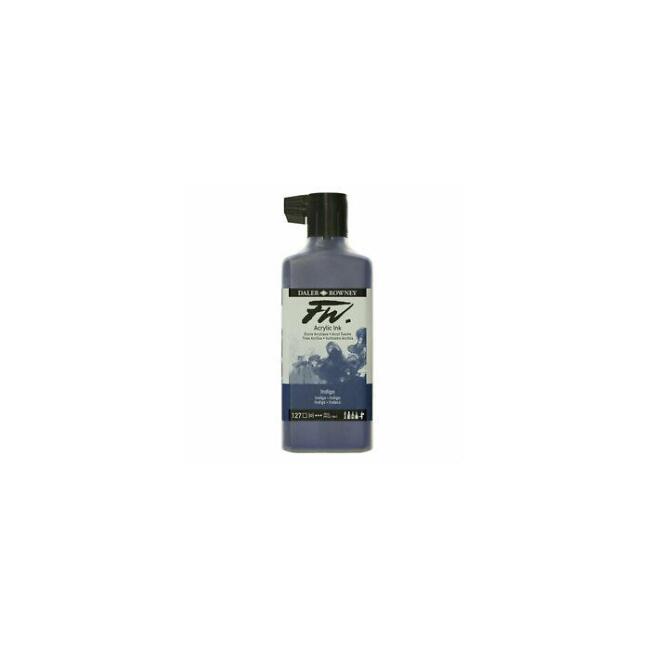 Daler Rowney Fw Acrylic Artist Ink 180 ml No:127 Indıgo (Artist Akrilik Mürekkep) - 1