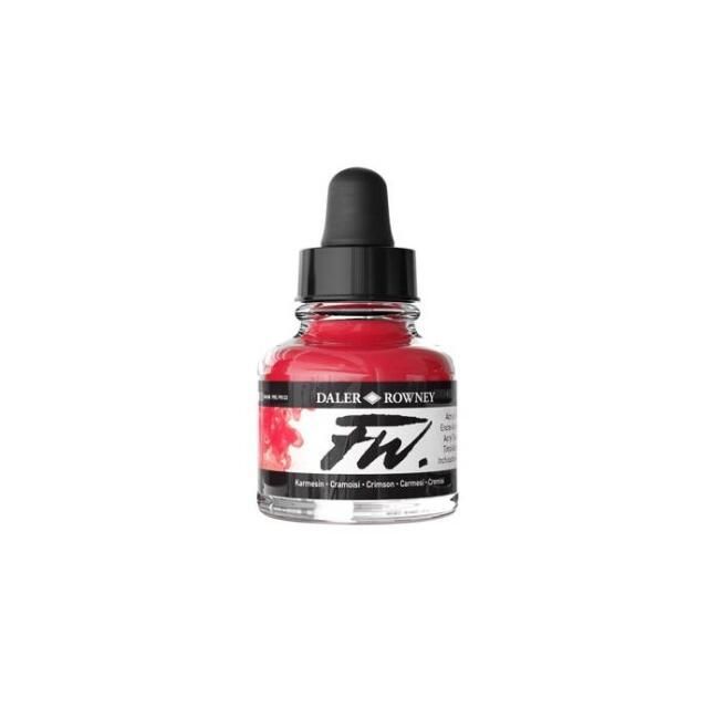 Daler Rowney FW Ink Likit Akrilik 29,5 ml Crimson 2760 - 2