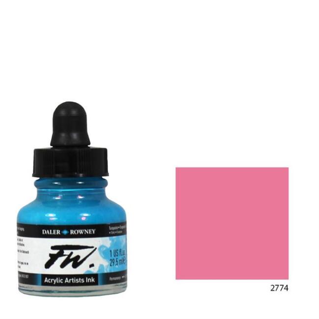Daler Rowney Fw Ink Likit Akrilik Mürekkep 29.5 ml Process Magenta 412 - 1