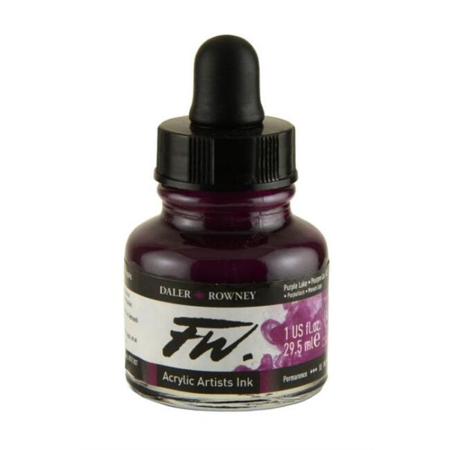 Daler Rowney Fw Ink Likit Akrilik Mürekkep 29.5 ml Purple Lake 437 - 1