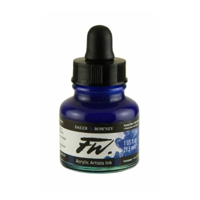 Daler Rowney FW Ink Likit Akrilik 29,5 ml Rowney Blue 2781 - 1