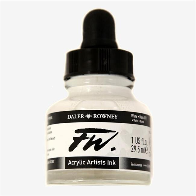 Daler Rowney Fw Ink Likit Akrilik Mürekkep 29.5 ml White 011 - 1