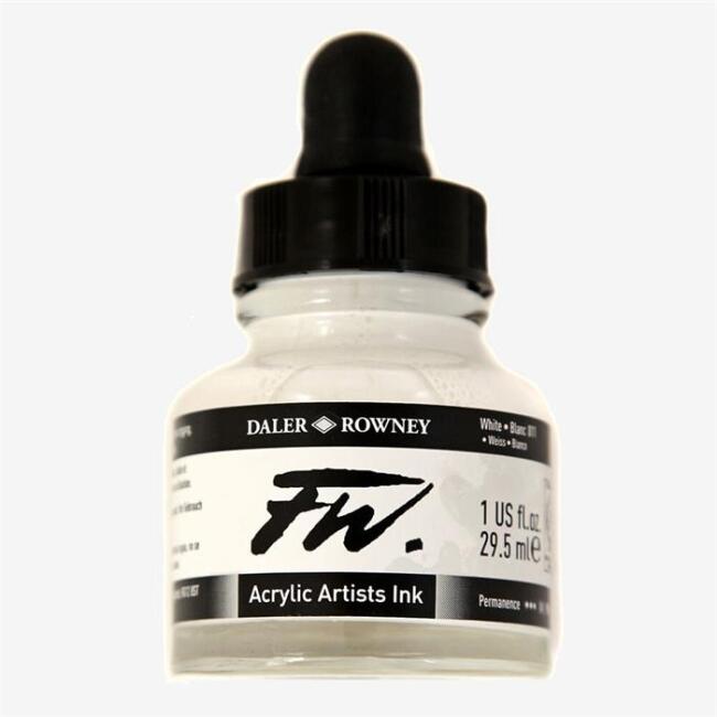 Daler Rowney FW Ink Likit Akrilik 29,5 ml White 1129 - 1