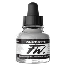 Daler Rowney FW Ink Likit Akrilik Mürekkep 29.5 ml Silver 702 - 1