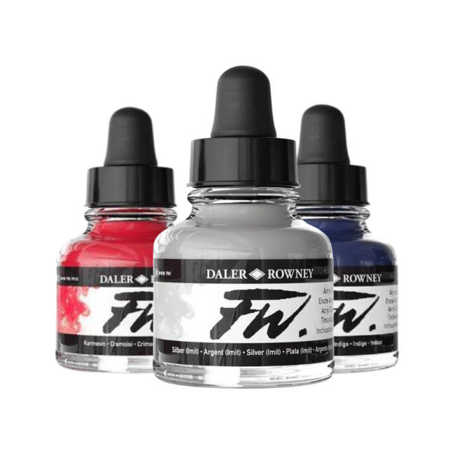 Daler Rowney Fw Ink Likit Akrilik Mürekkep 29.5 ml (Tüm Renkler) - 1