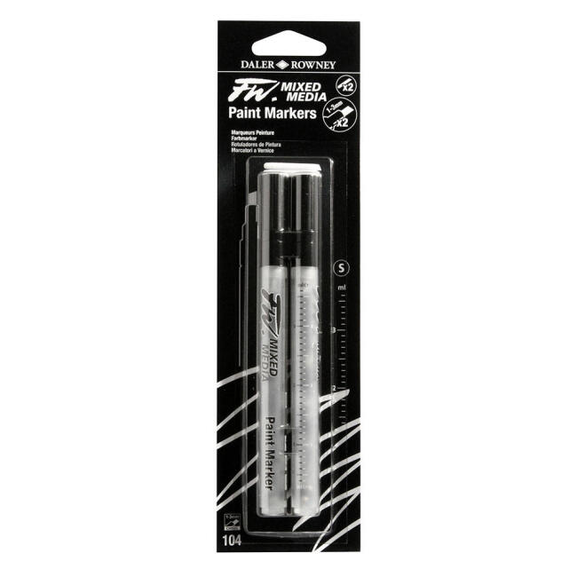 Daler Rowney Fw Mixed Media 2’li Boş Marker Set 1-2 mm 104 - 2