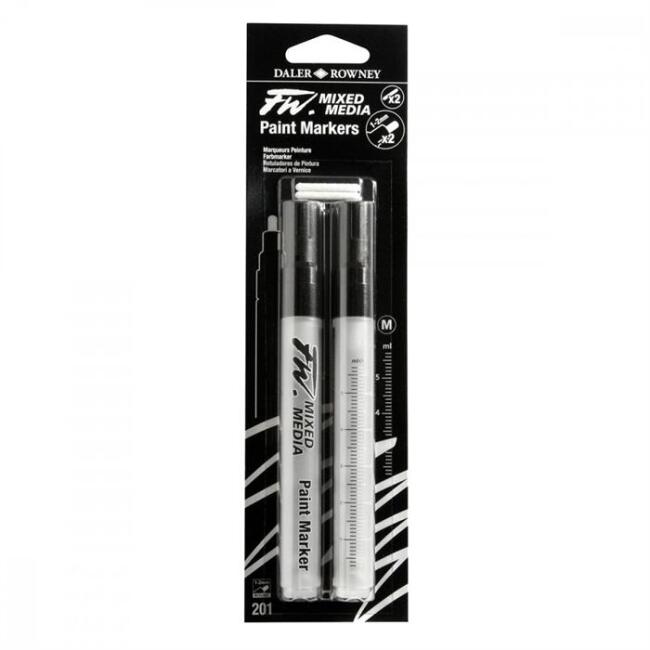 Daler Rowney Fw Mixed Media 2’li Boş Marker Set 1-2 mm 201 - 1