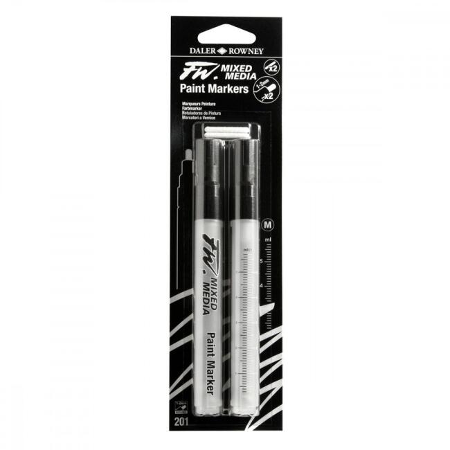 Daler Rowney Fw Mixed Media 2’li Boş Marker Set 1-2 mm 201 - 2