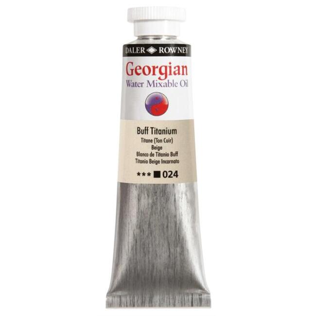 Daler Rowney Georgian Water Mixable Yağlı Boya 37 ml Buff Titanium 24 - 1