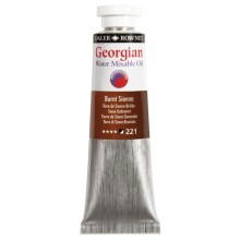 Daler Rowney Georgian Water Mixable Yağlı Boya 37 ml Burnt Sienna 221 - Daler Rowney