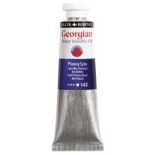 Daler Rowney Georgian Water Mixable Yağlı Boya 37 ml Primary Cyan 142 - Daler Rowney