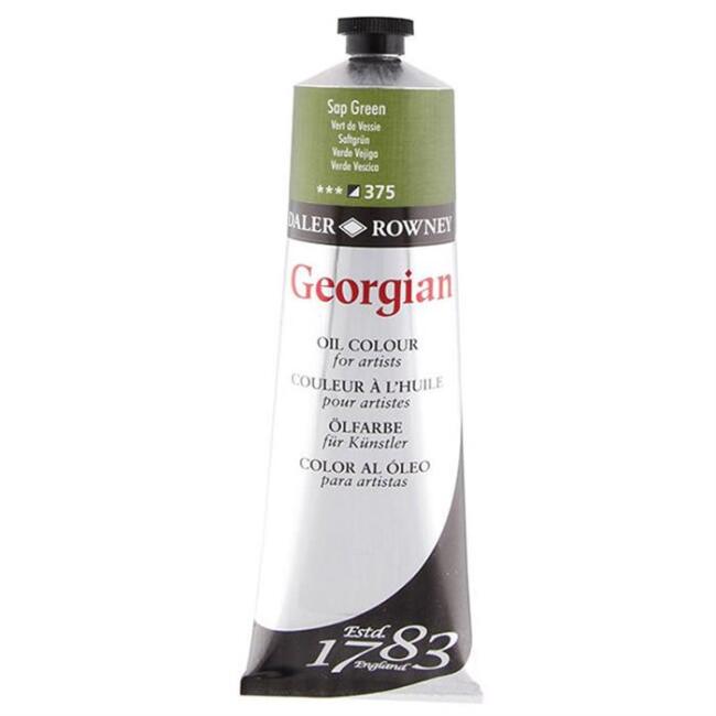 Daler Rowney Georgian Yağlı Boya 225 ml Sap Green 375 - 1