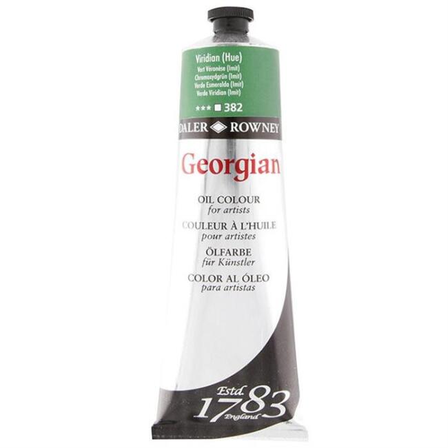 Daler Rowney Georgian Yağlı Boya 225 ml Viridian 382 - 1