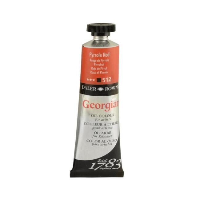 Daler Rowney Georgian Yağlı Boya 38 ml Pyrrole Red 512 - 1