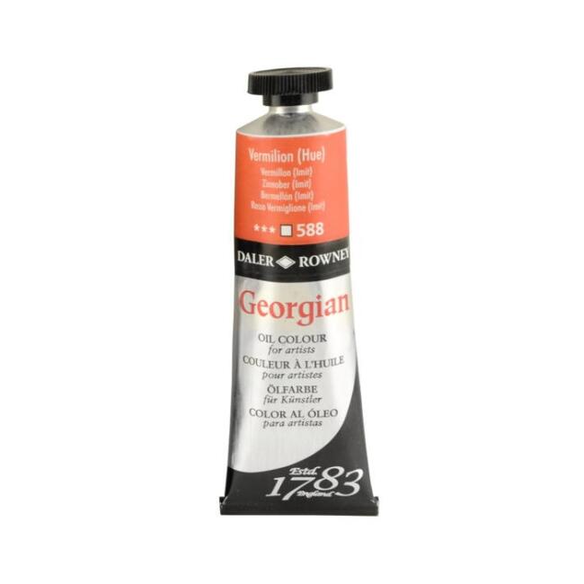 Daler Rowney Georgian Yağlı Boya 38 ml Vermilion 588 - 1