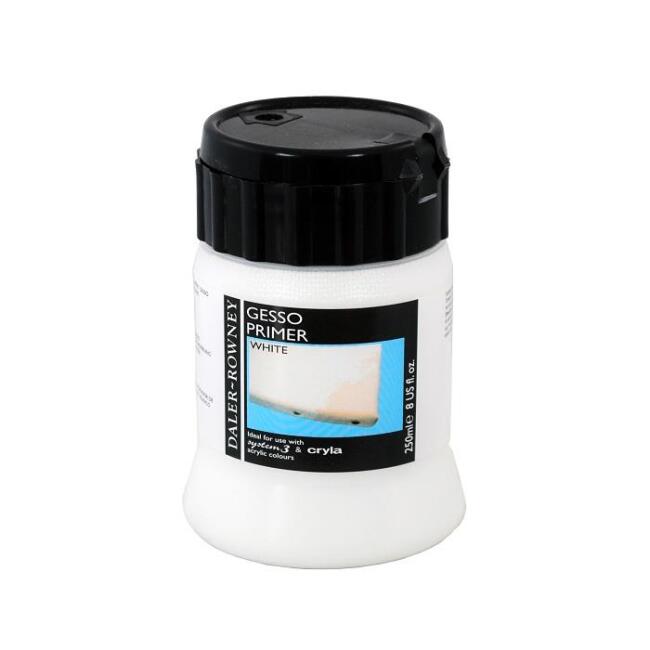Daler Rowney Gesso Primer Beyaz Astar Boyası 250 ml - 1