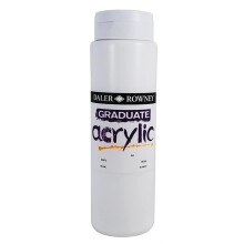 Daler Rowney Graduate Akrilik Boya 1000 ml Beyaz 11 - Daler Rowney