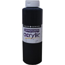 Daler Rowney Graduate Akrilik Boya 1000 ml Siyah 26 - Daler Rowney (1)