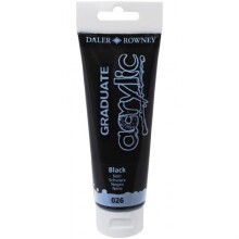 Daler Rowney Graduate Akrilik Boya 120 ml Black 26 - Daler Rowney