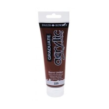 Daler Rowney Graduate Akrilik Boya 120 ml Burnt Umber 225 - Daler Rowney