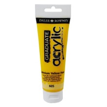 Daler Rowney Graduate Akrilik Boya 120 ml Cadmium Yellow Hue 605 - Daler Rowney