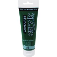 Daler Rowney Graduate Akrilik Boya 120 ml Hooker’s Green 343 - Daler Rowney