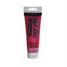 Daler Rowney Graduate Akrilik Boya 120 ml Metallic Red 720 - Daler Rowney