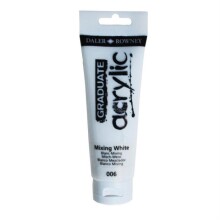 Daler Rowney Graduate Akrilik Boya 120 ml MixingWhite 6 - Daler Rowney