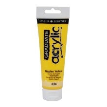 Daler Rowney Graduate Akrilik Boya 120 ml Naples Yellow 634 - Daler Rowney