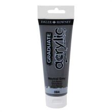 Daler Rowney Graduate Akrilik Boya 120 ml Natural Grey 84 - Daler Rowney