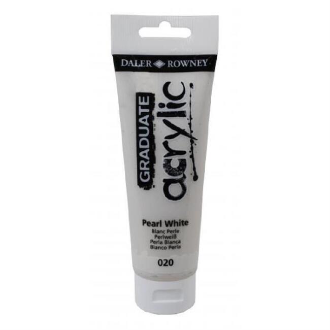 Daler Rowney Graduate Akrilik Boya 120 ml Pearl White 20 - 1