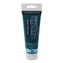 Daler Rowney Graduate Akrilik Boya 120 ml Phthalo Green 386 - Daler Rowney