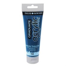 Daler Rowney Graduate Akrilik Boya 120 ml Phthalo Turqoise 154 - Daler Rowney