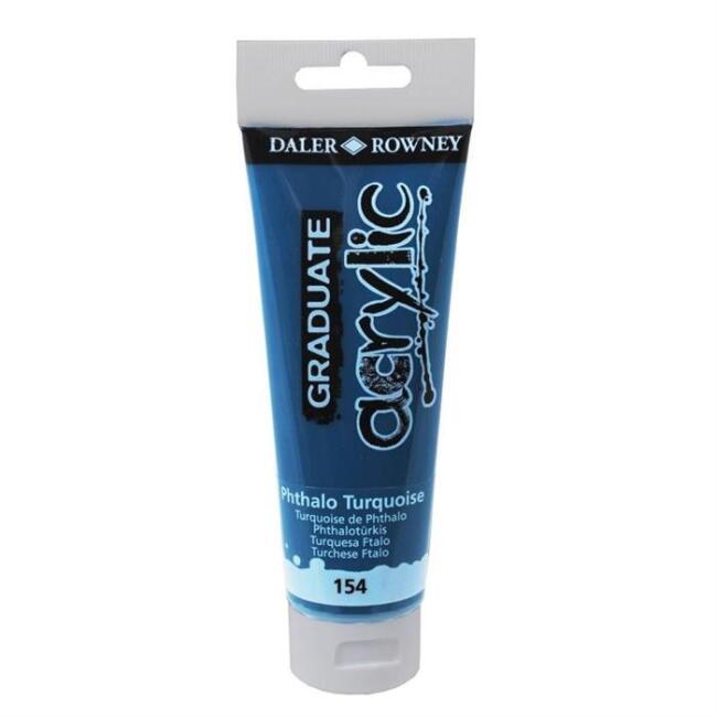 Daler Rowney Graduate Akrilik Boya 120 ml Phthalo Turqoise 154 - 1