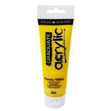 Daler Rowney Graduate Akrilik Boya 120 ml Primary Yellow 603 - Daler Rowney