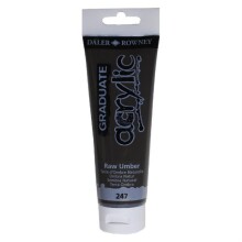 Daler Rowney Graduate Akrilik Boya 120 ml Raw Umber 247 - Daler Rowney